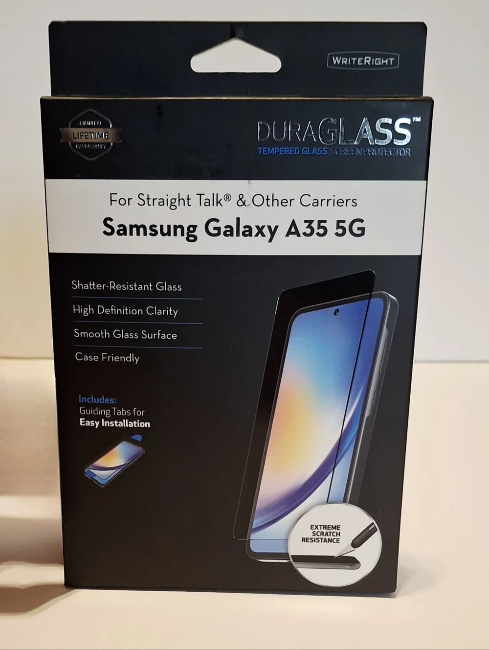 Tempered Glass Screen Protector for Samsung Galaxy A35 5G - Black